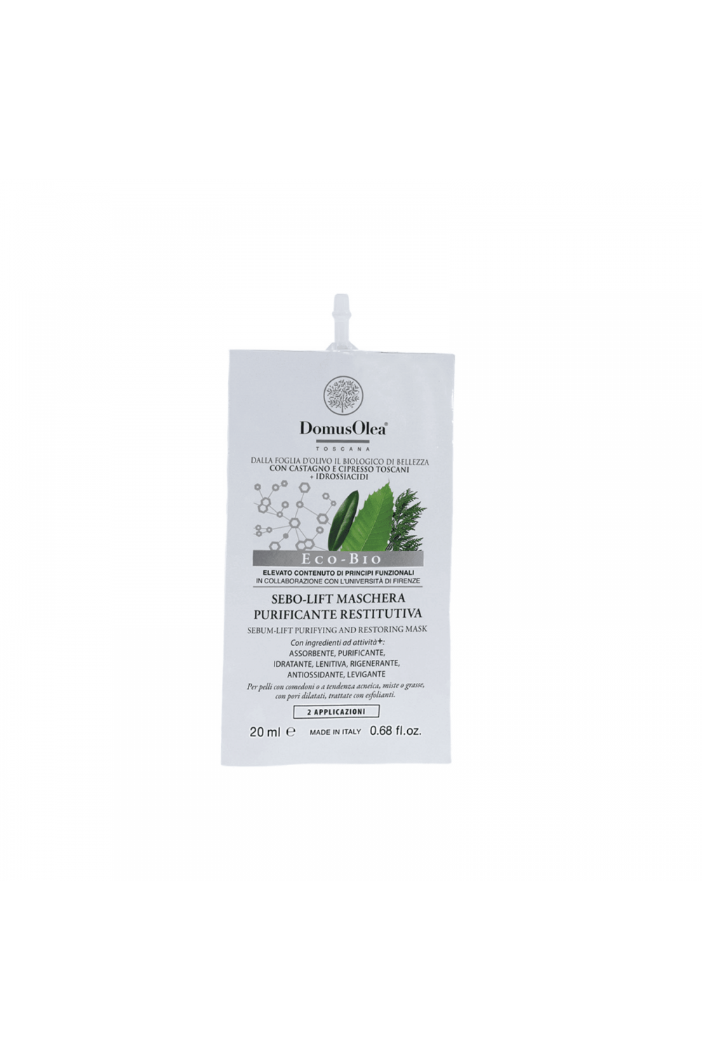 Domus Olea Toscana sebo-lift maschera purificante restitutiva 20 ml