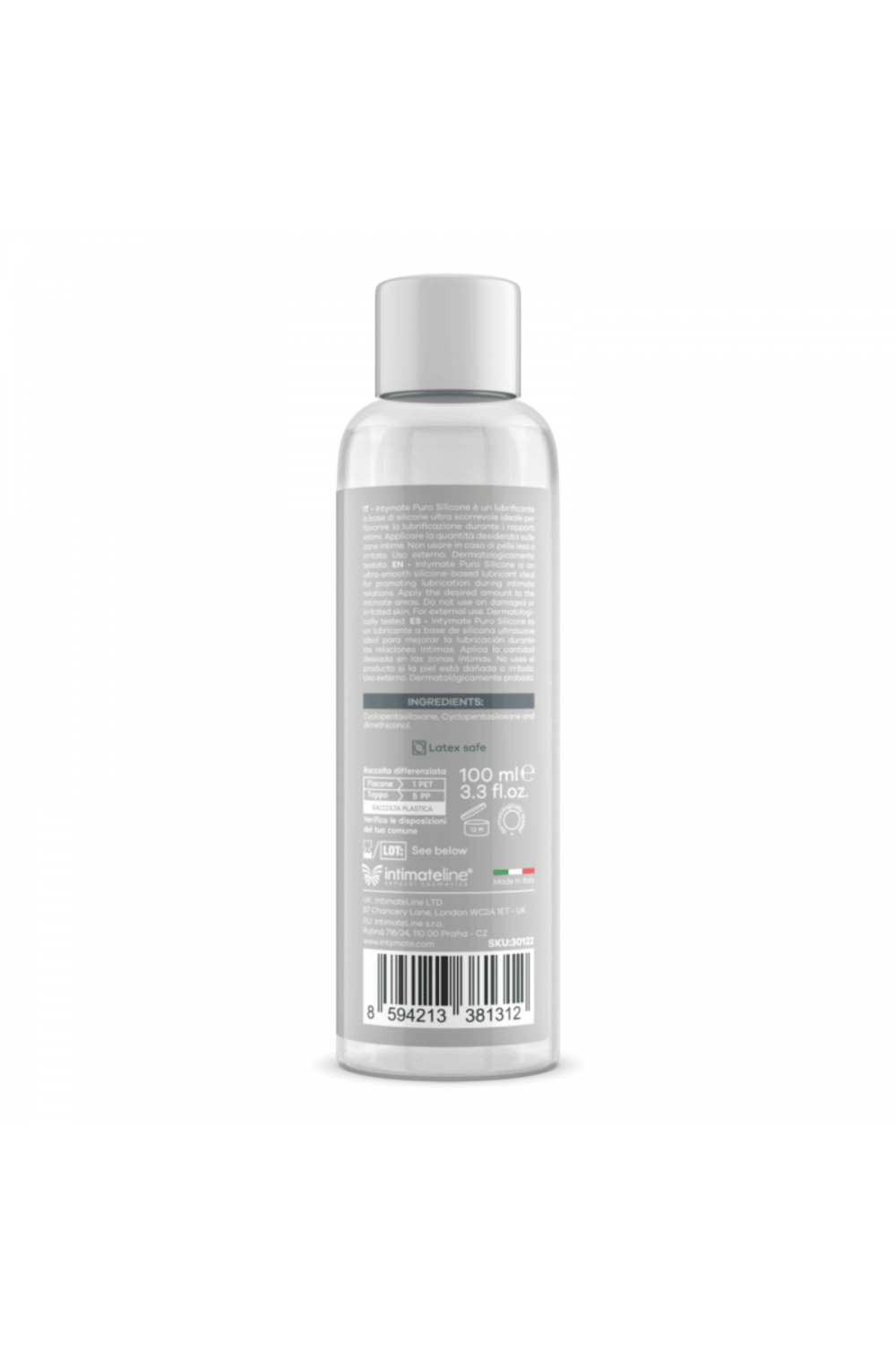 Intimateline Puro Intimate Lubrificant Silicone 100 ml