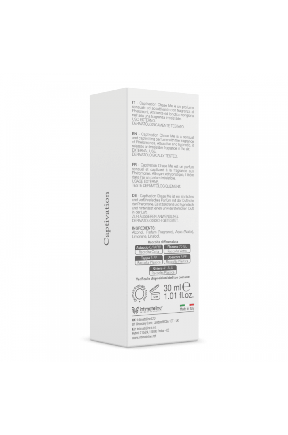 Intimateline Captivation Chase Me Men 30 ml Profumo ai Fermoni