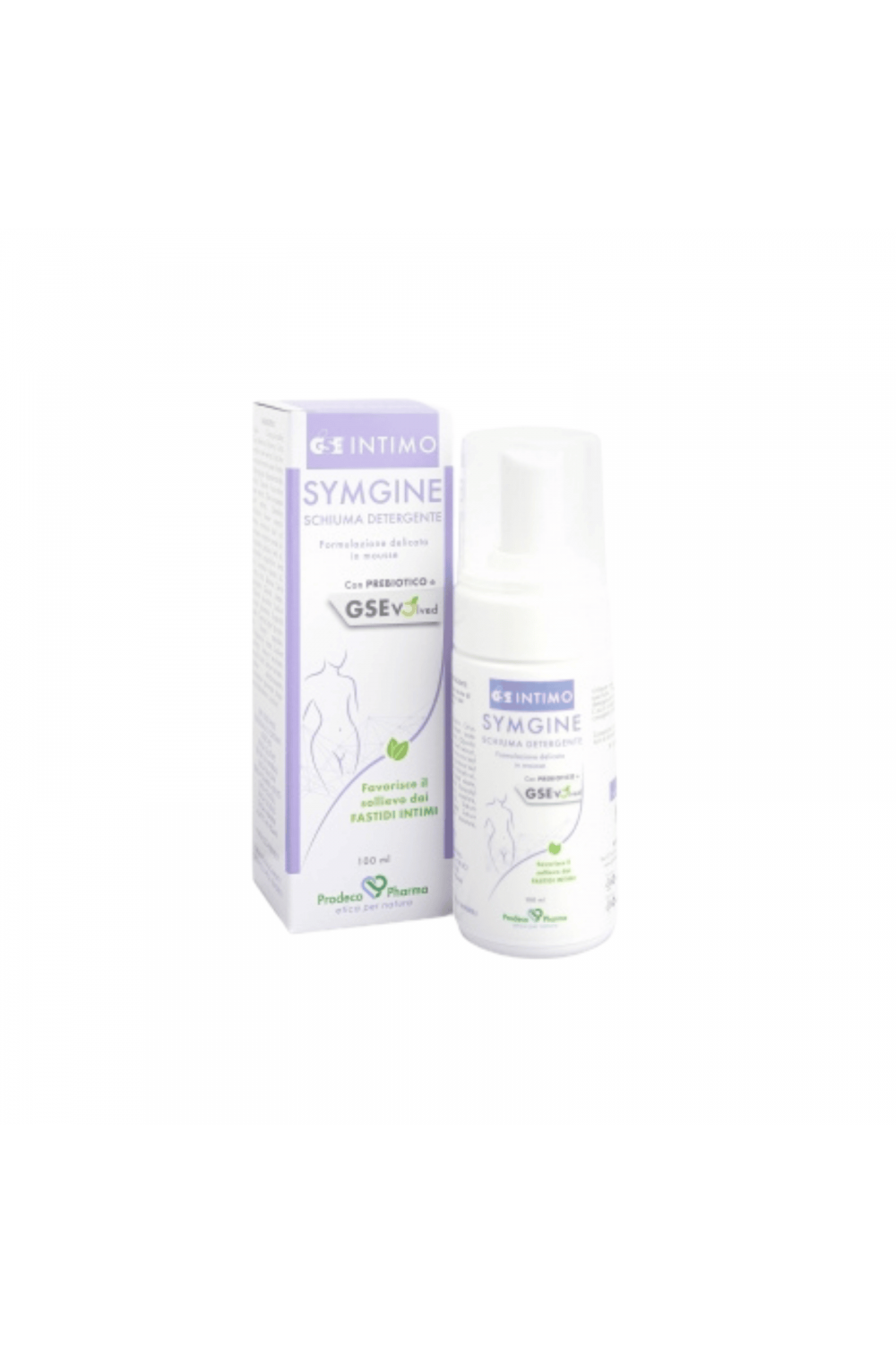 GSE Intimo Symgine Schiuma Detergente con Prebiotico 100 ml Prodeco Pharma