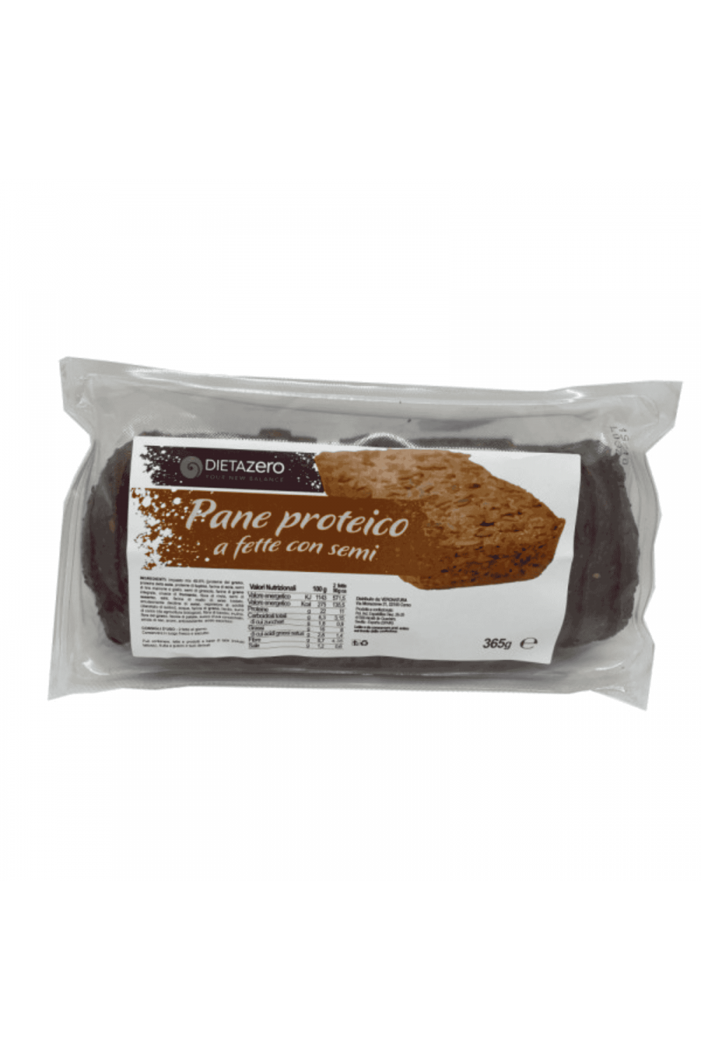 Dieta Zero Bread Bauletto pane 360 gr 16 fette al Multicereale