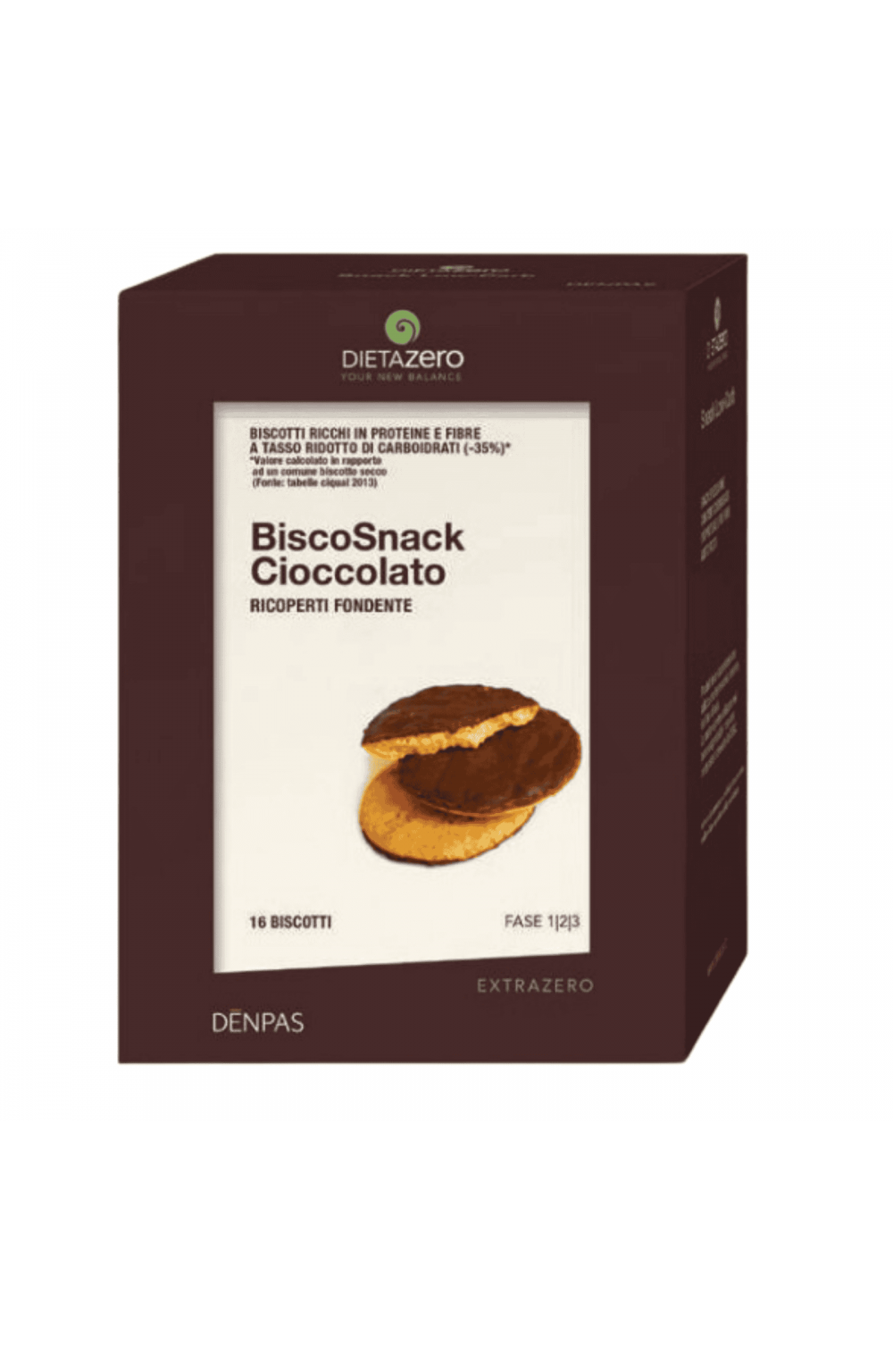 Dieta Zero Biscosnack 16 Biscotti Ricoperti di cioccolato