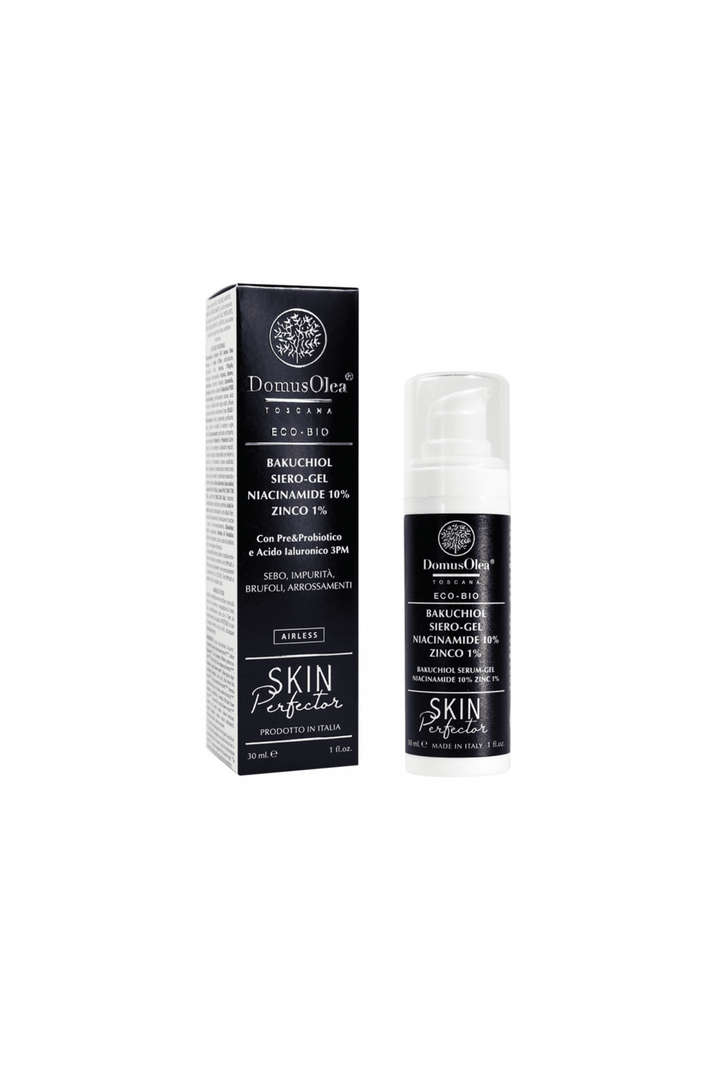 Bakuchiol Siero-Gel Niacinamide10% Zinco1% 30 ml Domus Olea Toscana