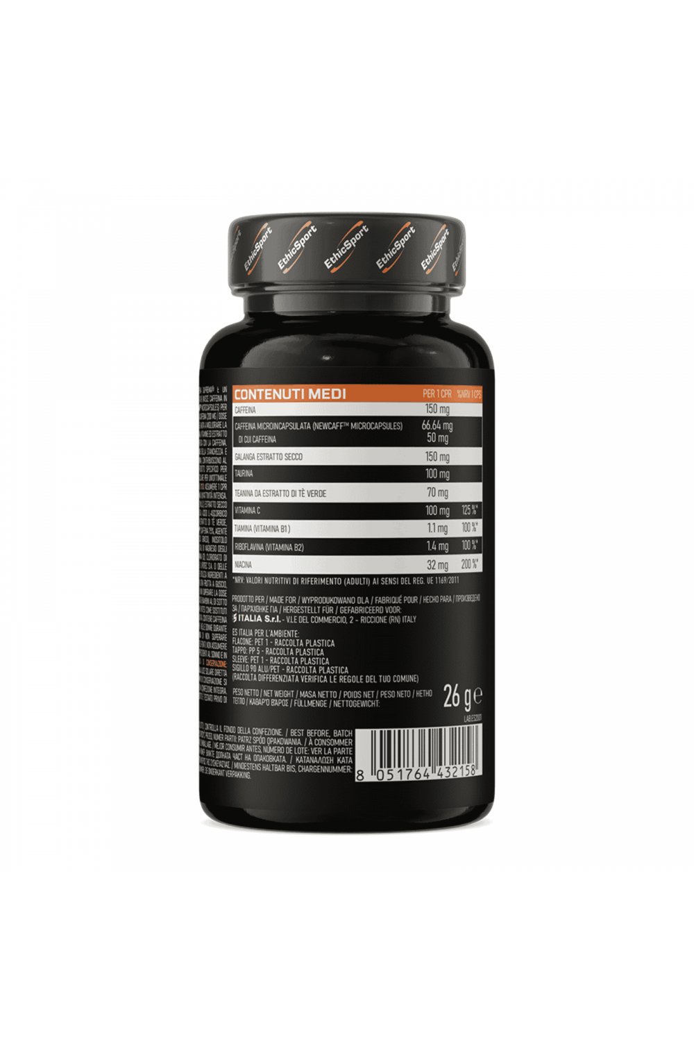 EthicSport Caffeina Suprema 30 cpr - Compralosubito24.it