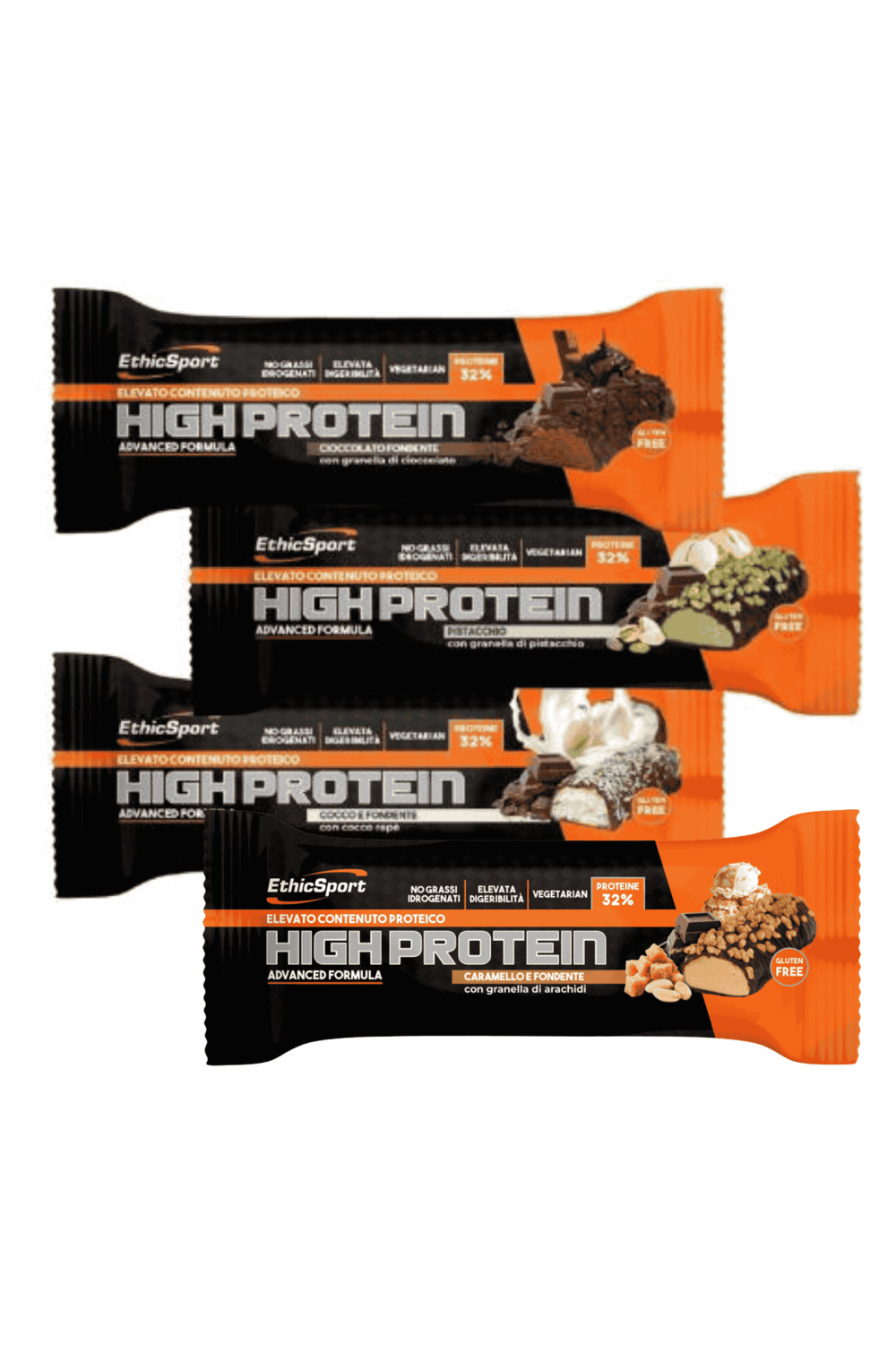 EthicSporet High Protein 21 Barrette Proteiche da 45 gr al 32%