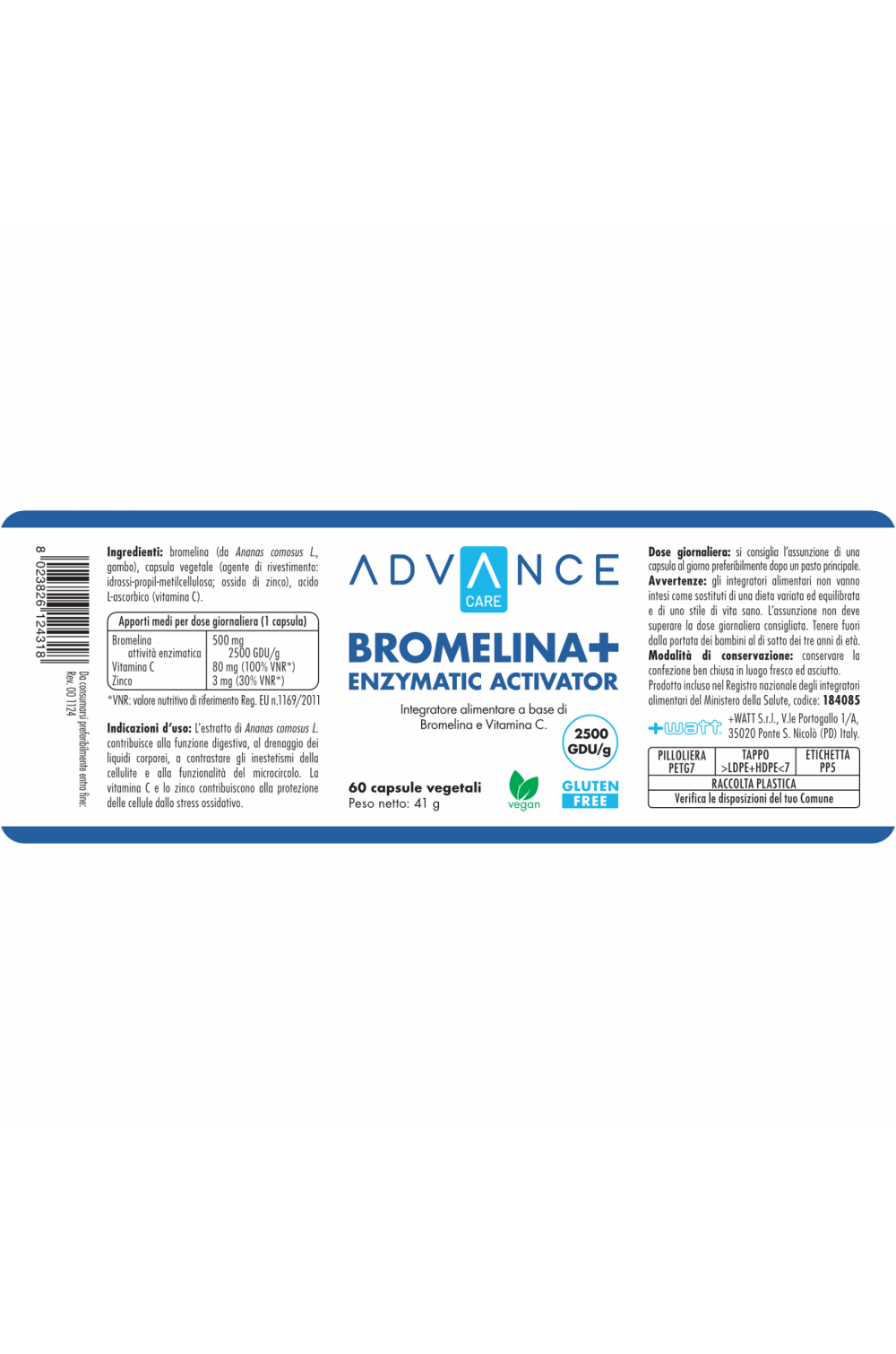 ADVANCE Bromelina+ Enzymatic Activator 60 cps