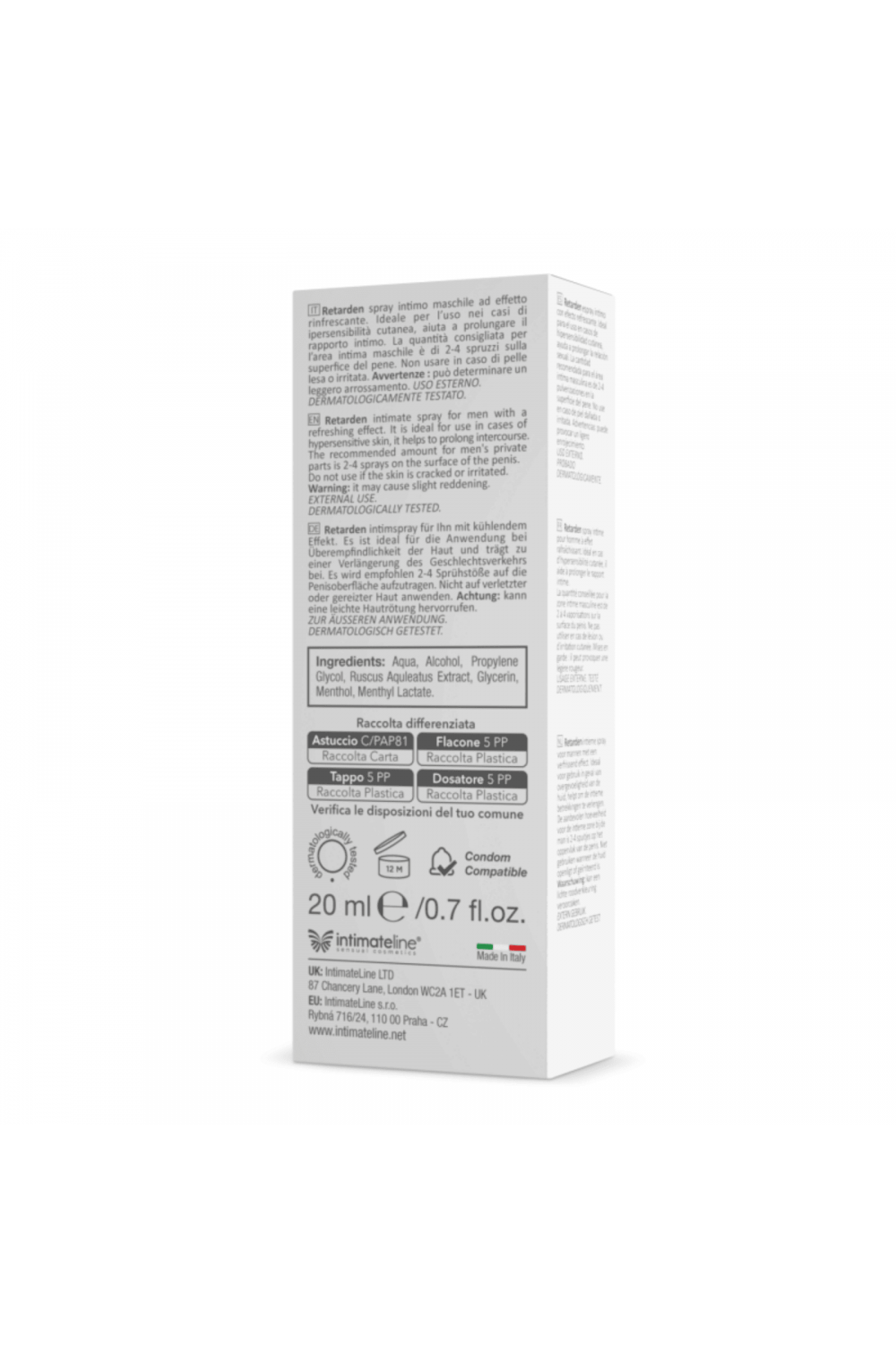 Intimateline R20 RETARDEN 20 ml Spray Ritardante