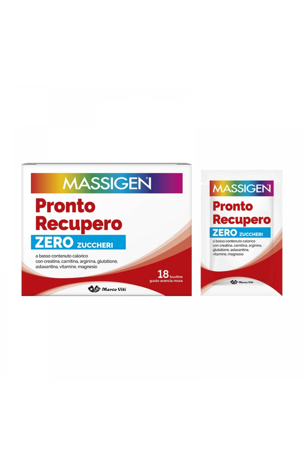 Massigen Magnesio Pronto Recupero Zero Zuccheri 18 Bustine