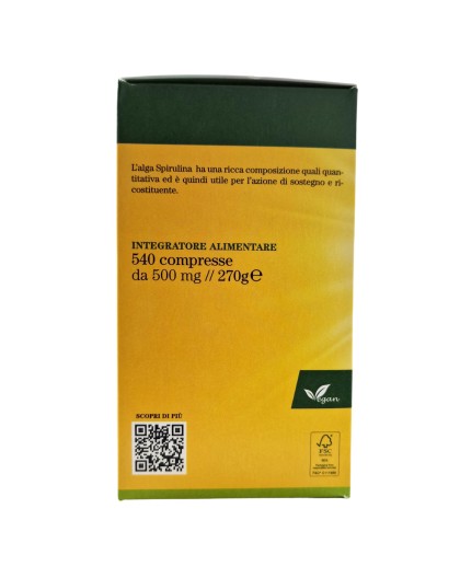 Bioearth Spiruviva Spirulina 540 cpr