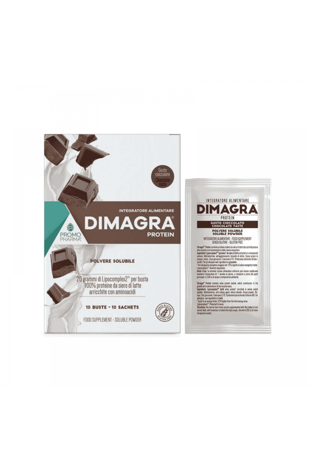 PromoPharma Dimagra Protein Diet Gluten Free 10 buste da 22,8 g