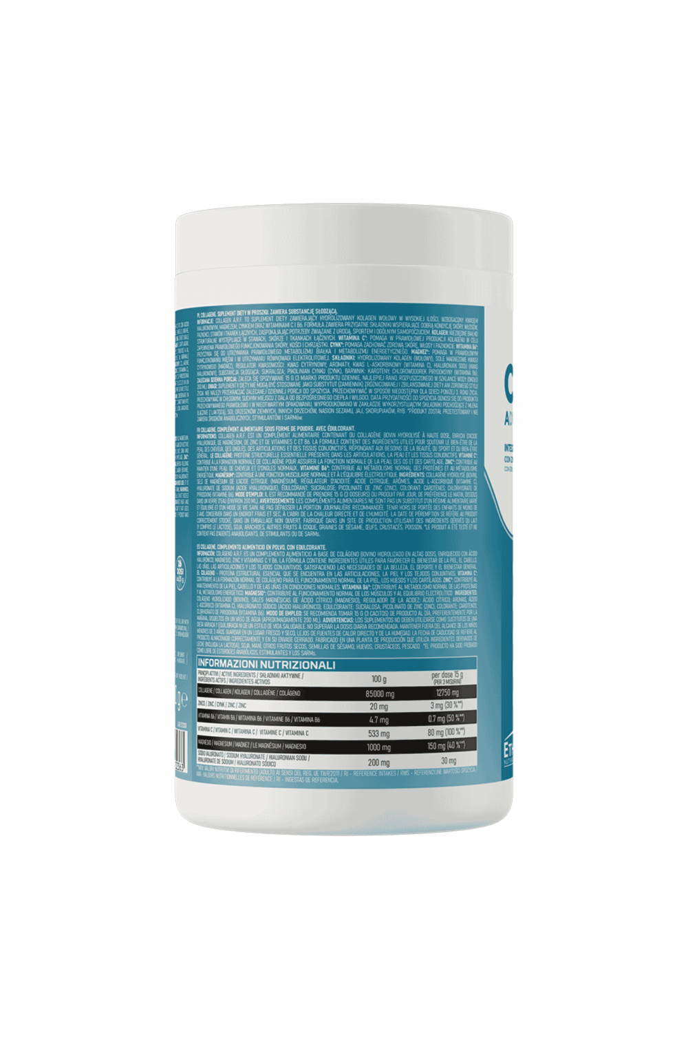 EthicSport Collagene Con Zinco Vitamina B6 C Magnesio e Acido Ialuronico 400 g