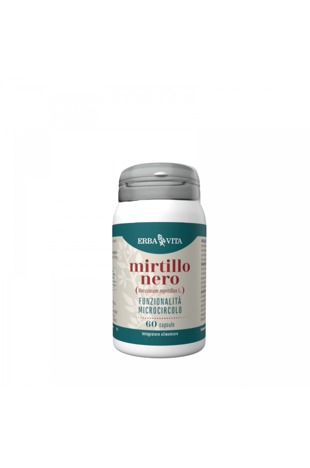 Erba Vita Mirtillo Nero 60 Capsule Integratore Funzionalità Microcircolo