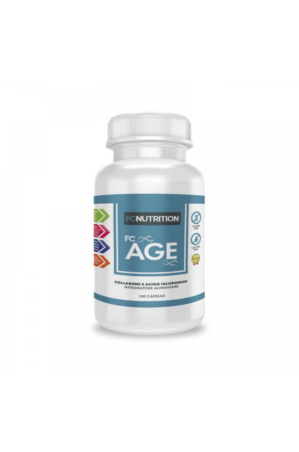 FC Nutrition FC AGE 100 cps integratore di collagene e acido ialuronico