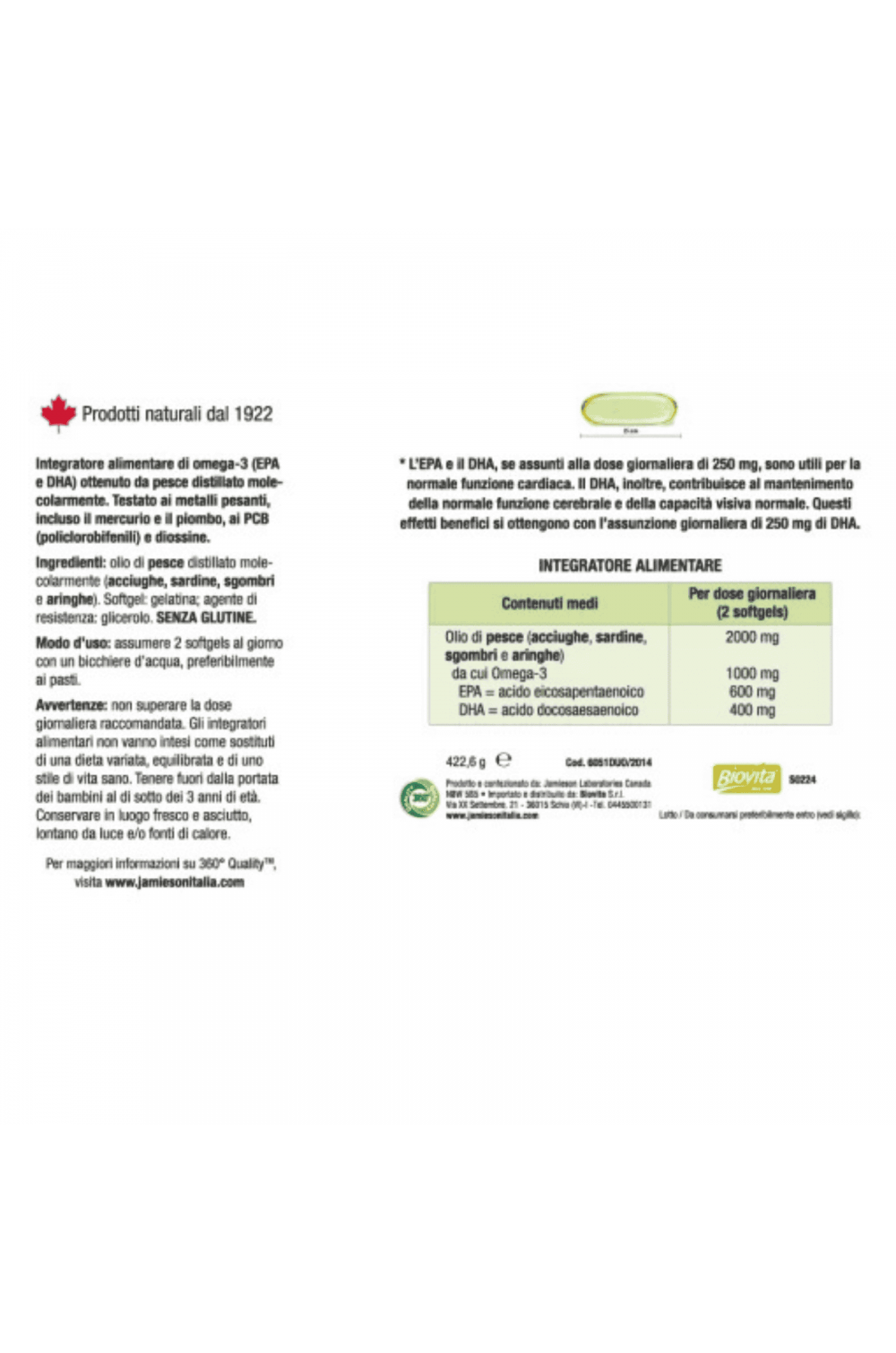 Jamieson Omega 3 select 150 softgel