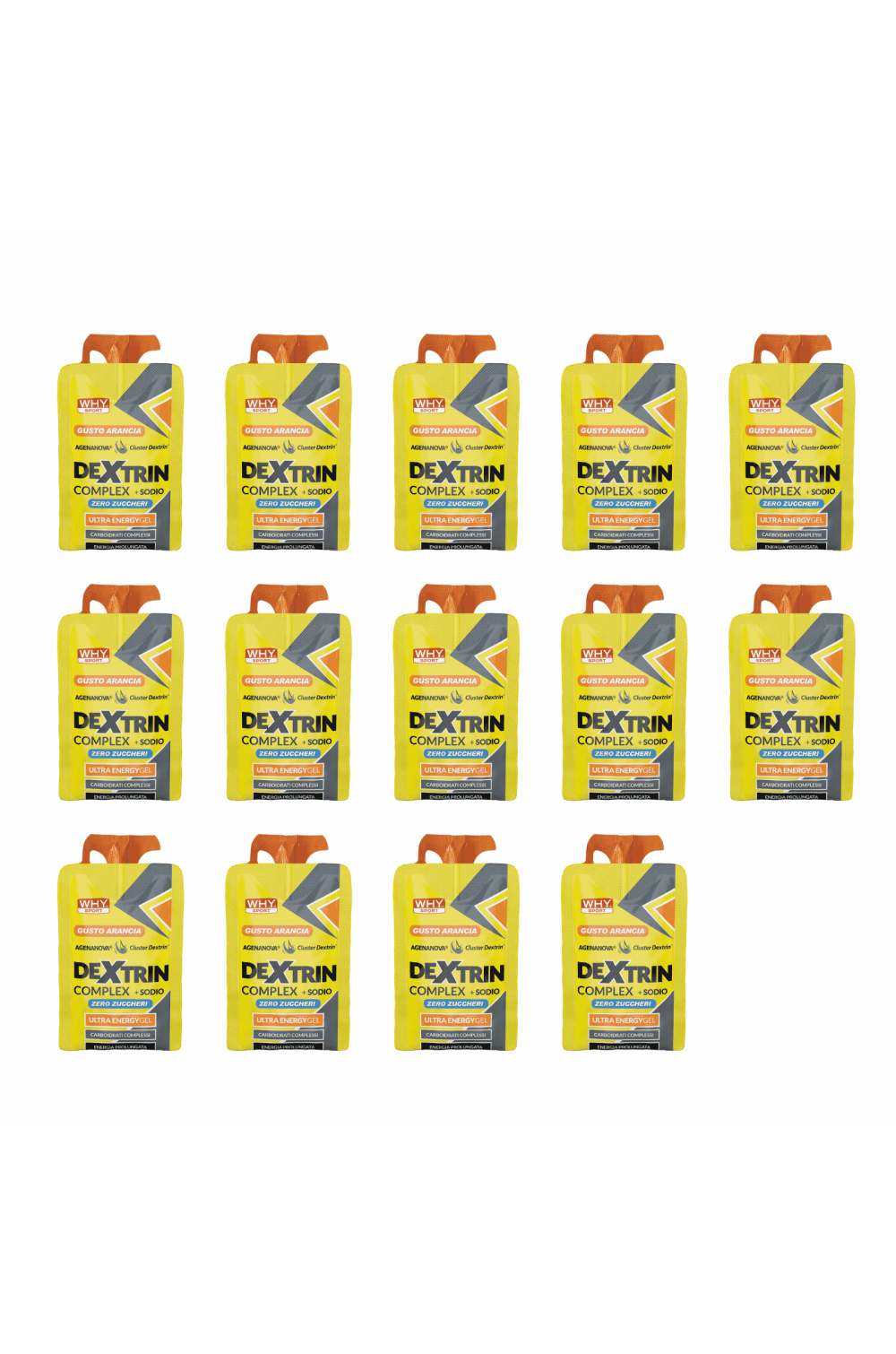 WHY Sport Gel Dextrin Complex + Sodio Zero Zuccheri 14X65 ml Gel Energetico