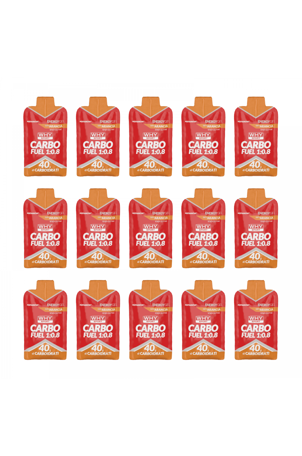 WHY Sport Carbo Fuel 1:0:8 Box 15X60 ml Gel Energizzante