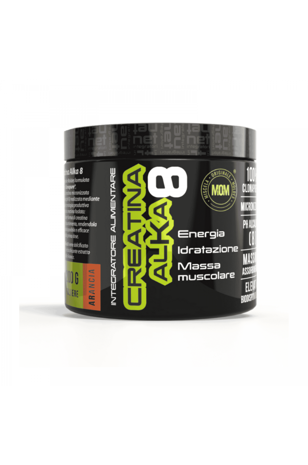 Net Integratori Creatina Alka 8 200 gr Gusto Arancia Creatina Alkalina