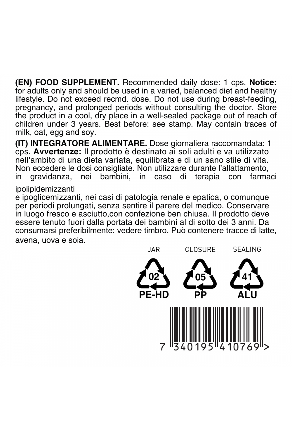 BFN Vitamins & Supplements Multivitamin Complex 30 cps Multivitaminico