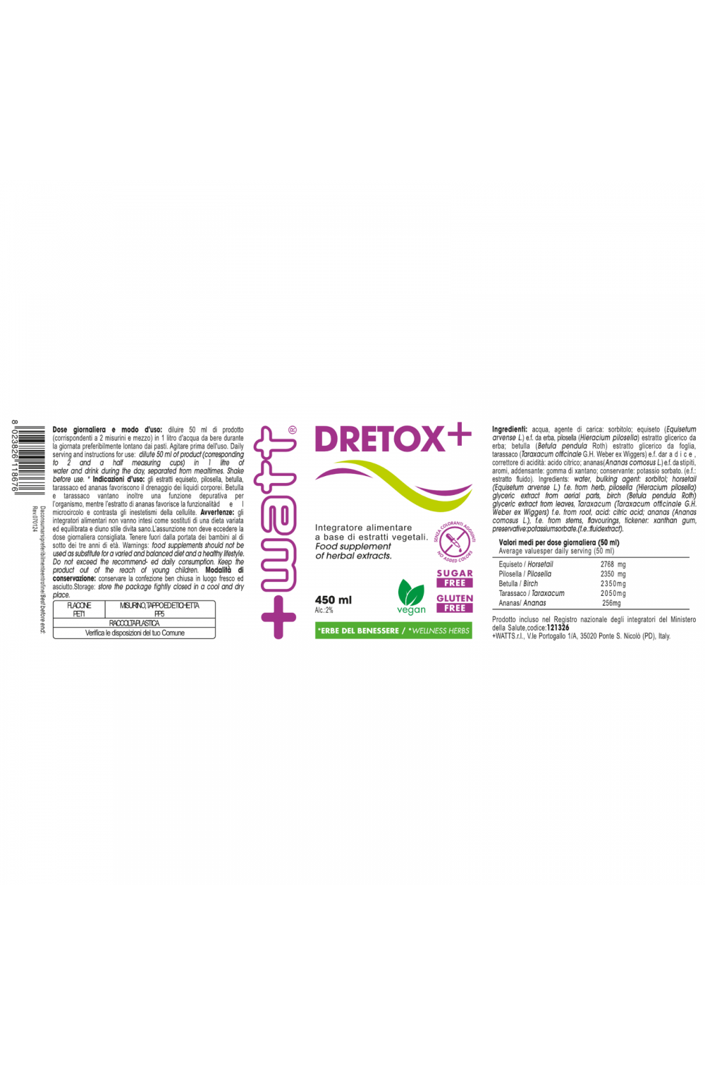 +Watt Dretox+ 500 ml