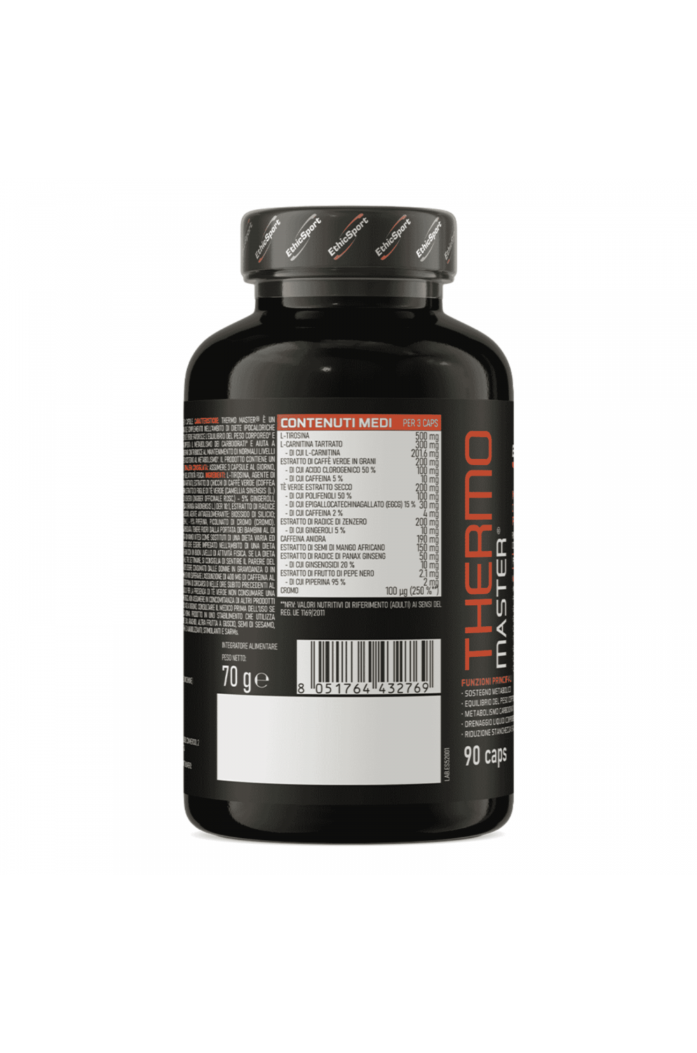 EthicSport Thermo Master 90 cpr 1000 mg Bruciagrassi