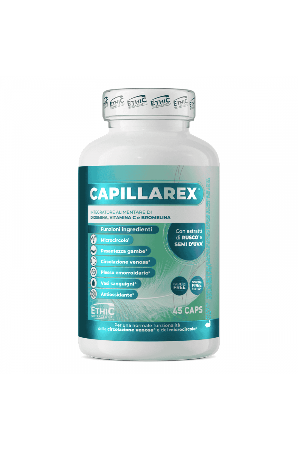 EthicSport Capillarex 45 cpr per microcircolo e pesantezza gambe