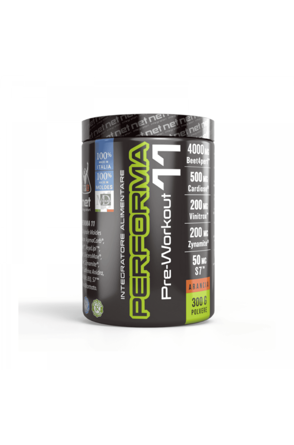 Net Integratori Performa 11 300 gr Gusto Arancia Integratore Pre workout