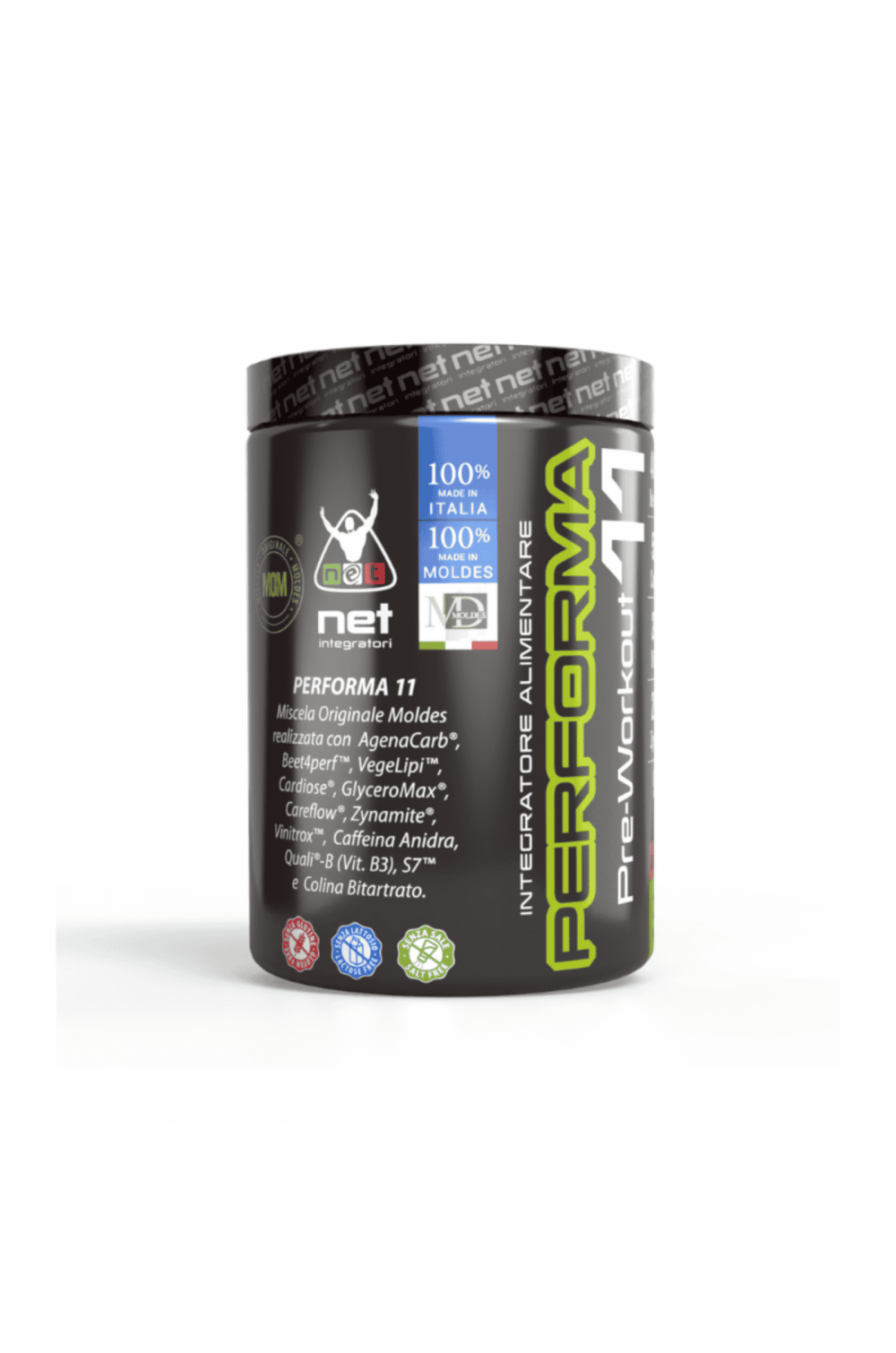 Net Integratori Performa 11 300 gr Gusto Arancia Integratore Pre workout