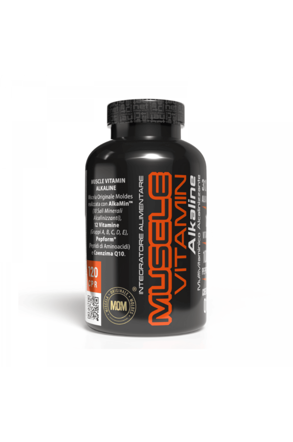 Net Integratori Muscle Vitamin Alkaline Multivitaminico e  sali Minerali alcalinizzanti 120 cpr