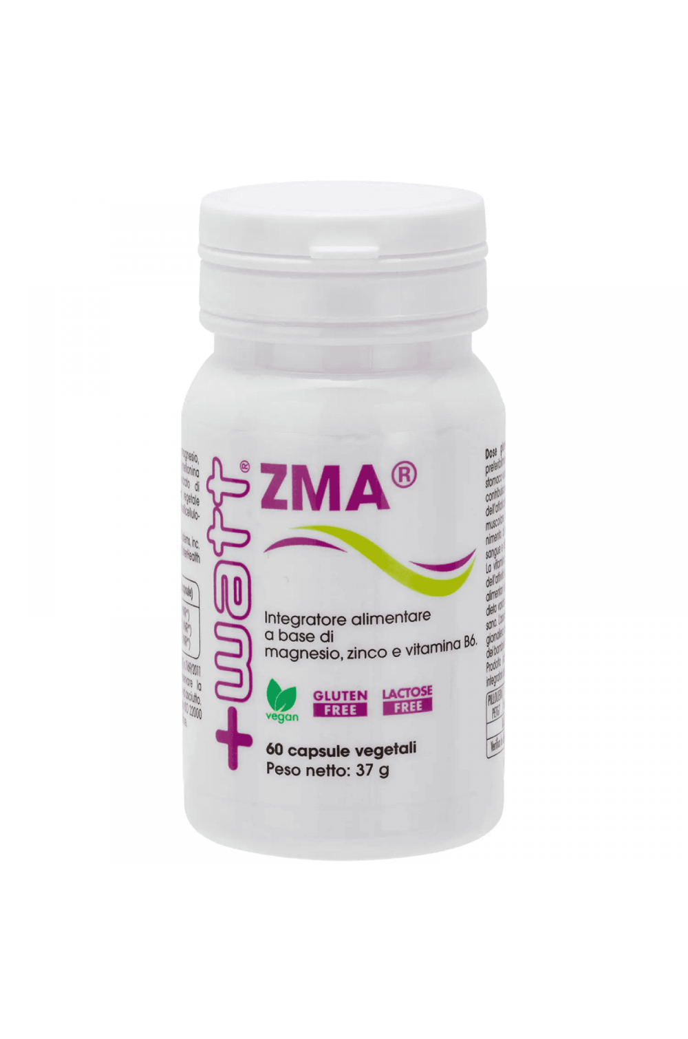 +Watt ZMA 60 CPS Zinco, Magnesio e Vitamina B6