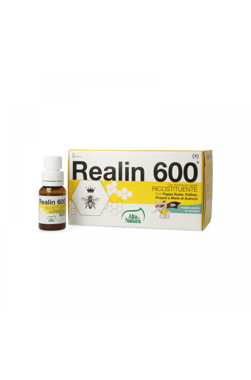 Alta Natura Realin 600 Ricostituente 10 Flaconi da 10,4 ml