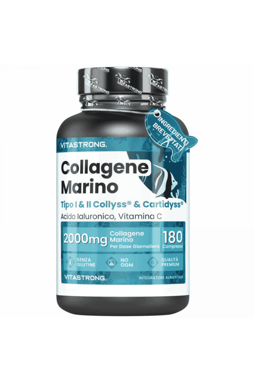 Vitastrong Marine Collagen 180 cpr Collagene Marino