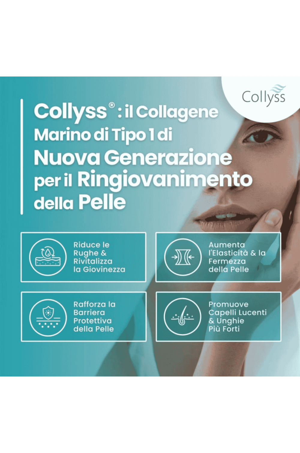 Vitastrong Marine Collagen 180 cpr Collagene Marino