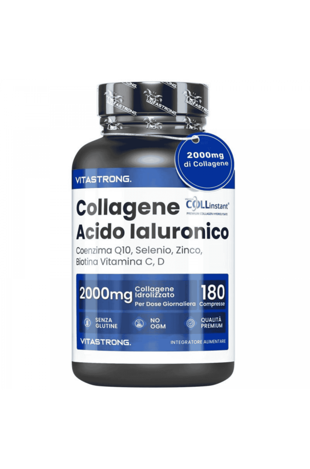 Vitastrong Collagene Acido Ialuronico 180 cpr