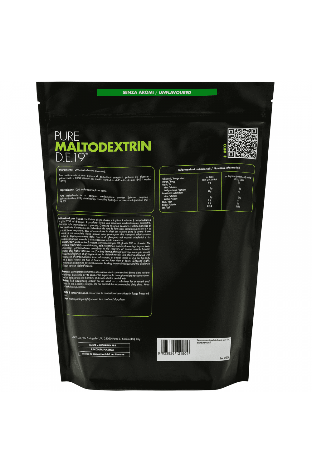 +Watt Pure Maltodextrin D.E. 19 1kg