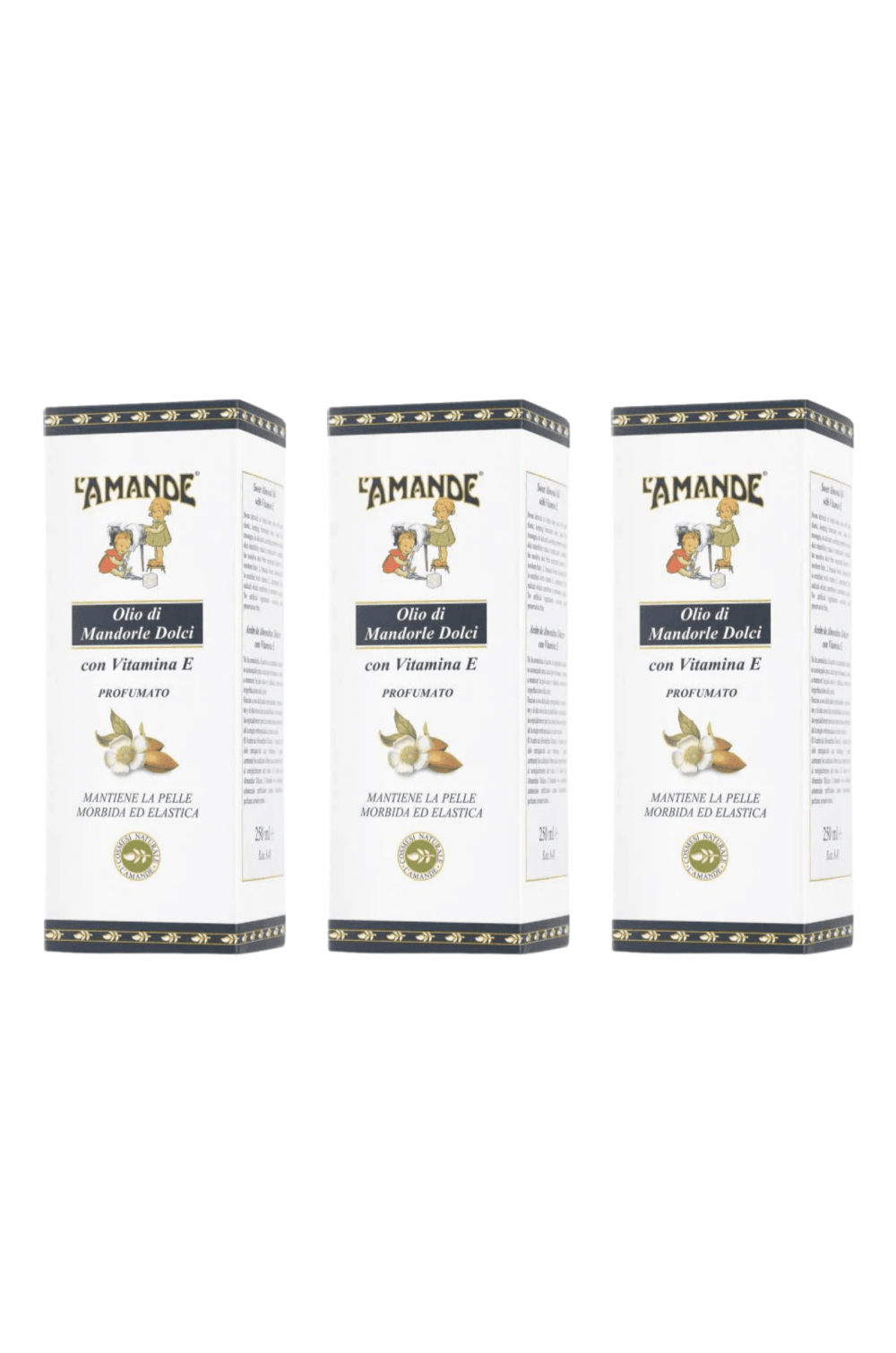 L'Amande Olio di Mandorle Dolci Profumato 3X250 ml