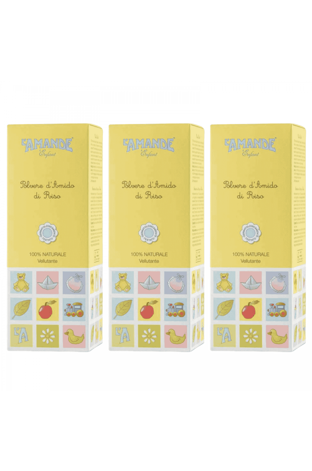 L'Amande Polvere d’amido di riso Enfant 3X150 gr