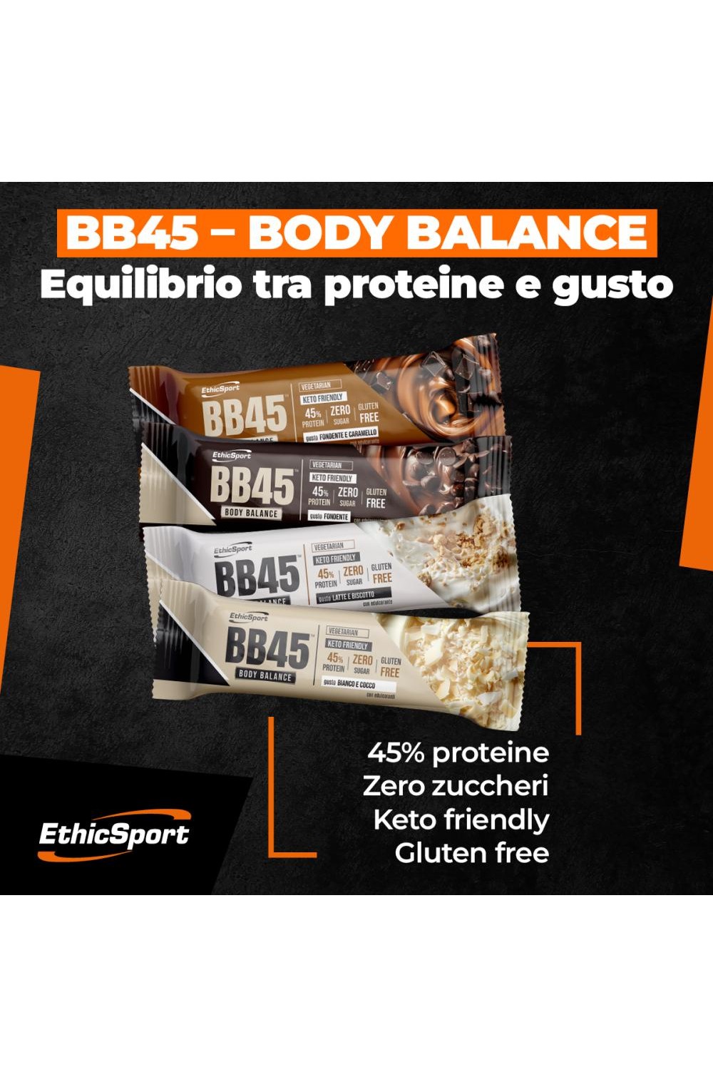 EthicSport BB45 BODY BALANCE 45 Barretta proteica 1X35gr