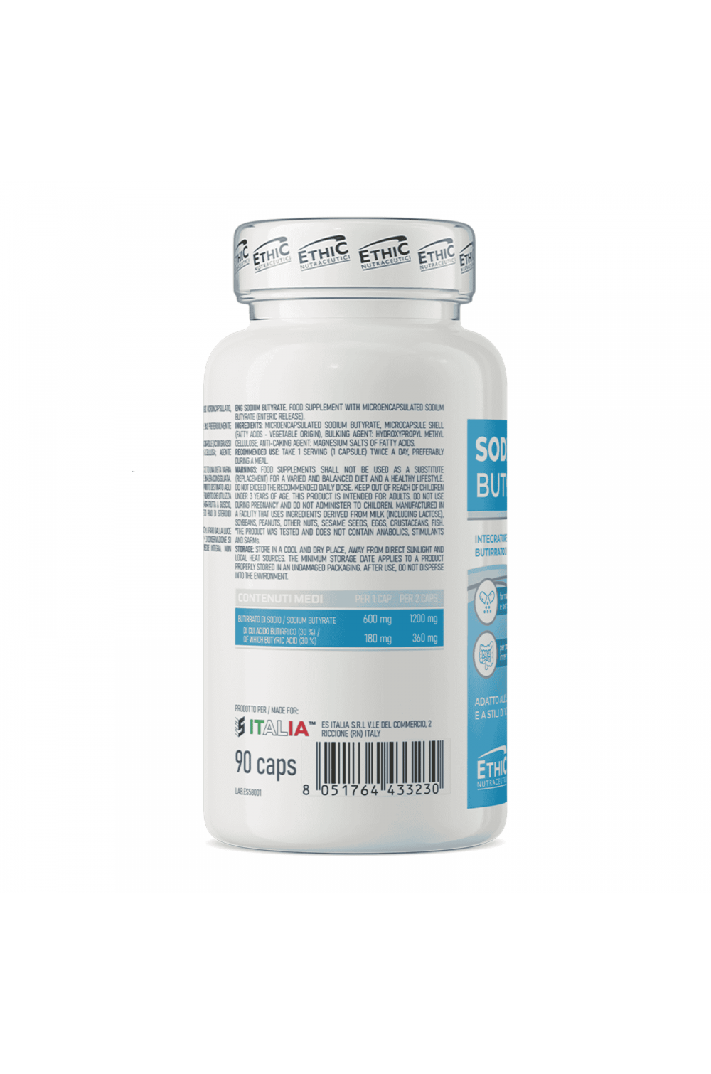 EthicSport Sodium Butyrate 90 cps