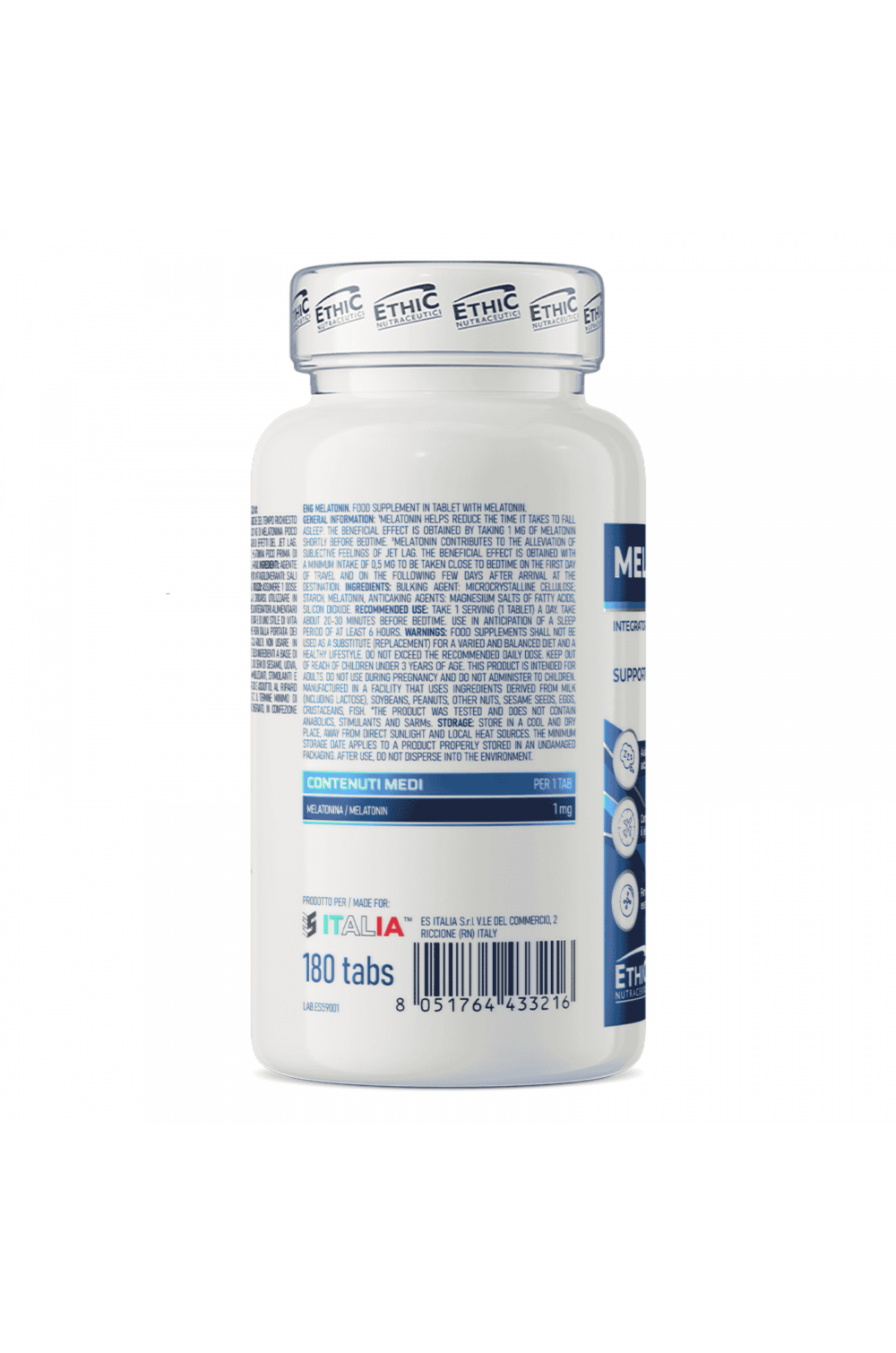 EthicSport Melatonin 180 cpr Melatonina