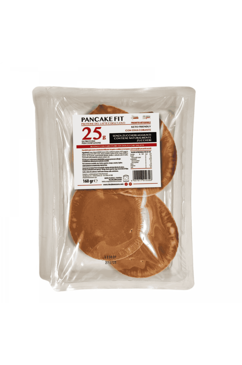 Pancake Fit Ri.ma Benessere 160 gr