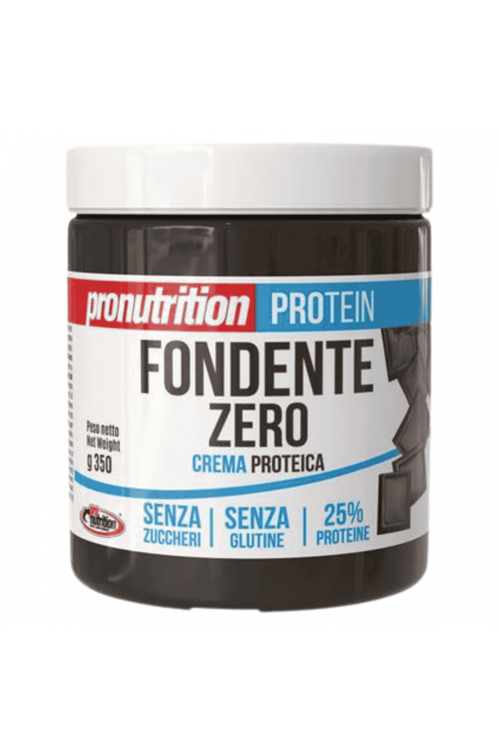 Pronutrition Nut Zero Fondente Zero 350 g Crema spalmabile al fondente zero 25% Proteine