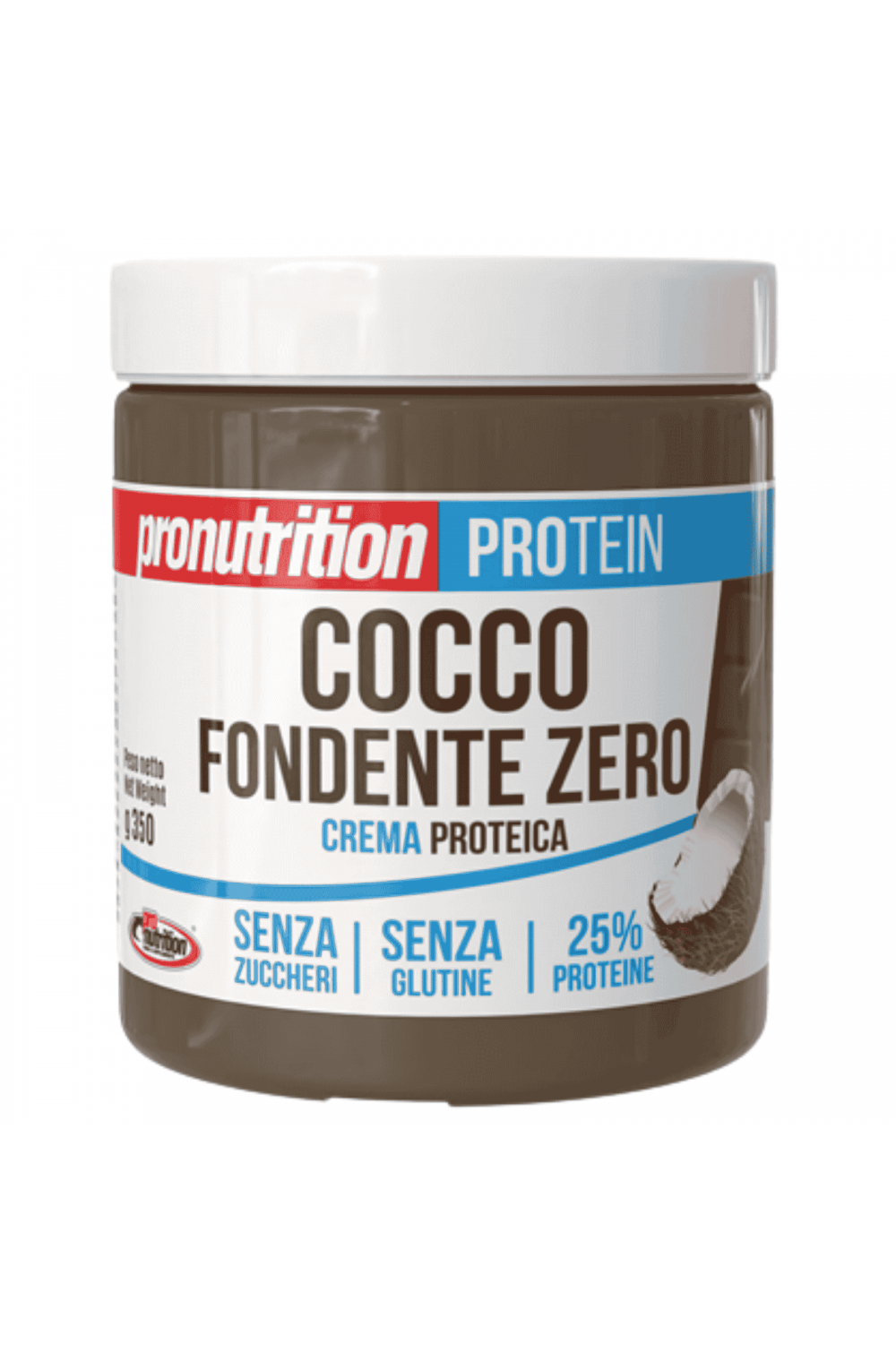 Pronutrition Fondente Zero Cocco 350 g Crema spalmabile 25% Proteine
