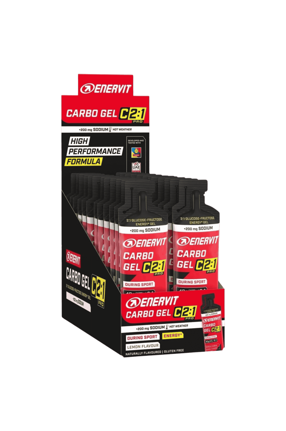 Enervit Carbo Gel C2:1 PRO Neutral con Sodio Box 24 X 60 ml