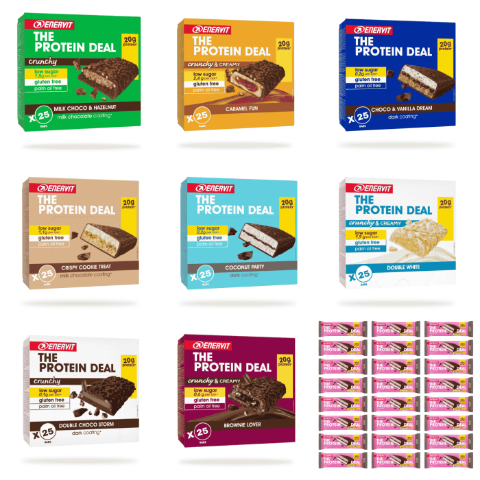 Enervit The Protein Deal Barrette Proteiche Box 25 Barrette da 55 gr