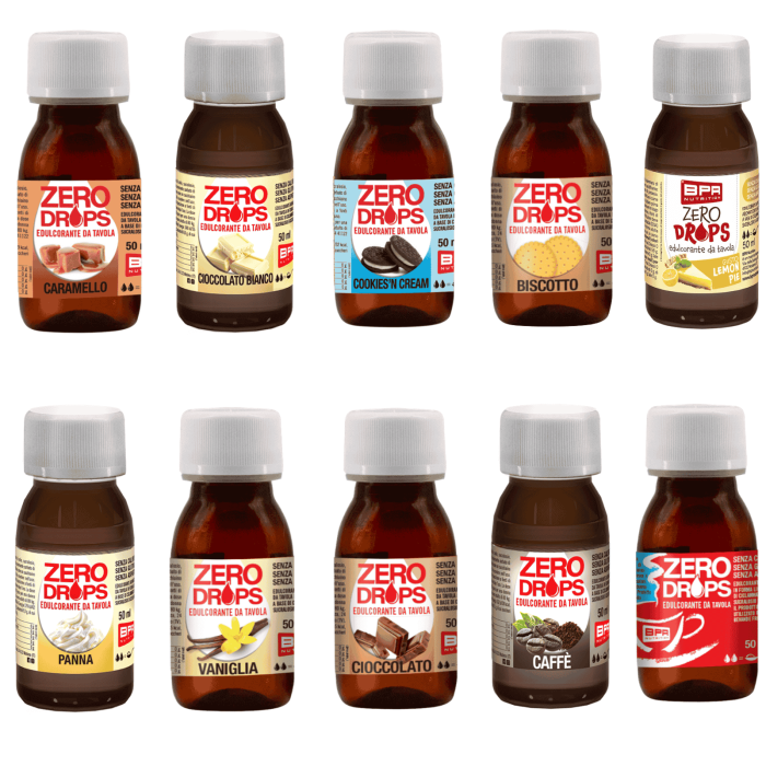 BPR Nutrition Zero Drops 50 ml Dolcificante liquido Aromatizzato