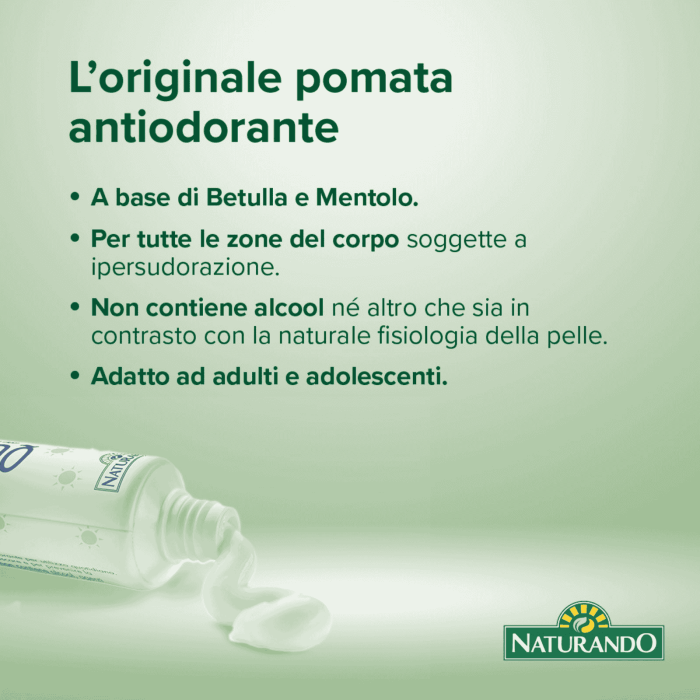 Naturando Quotidiana Antiodorante Pomata l'originale 30 ml