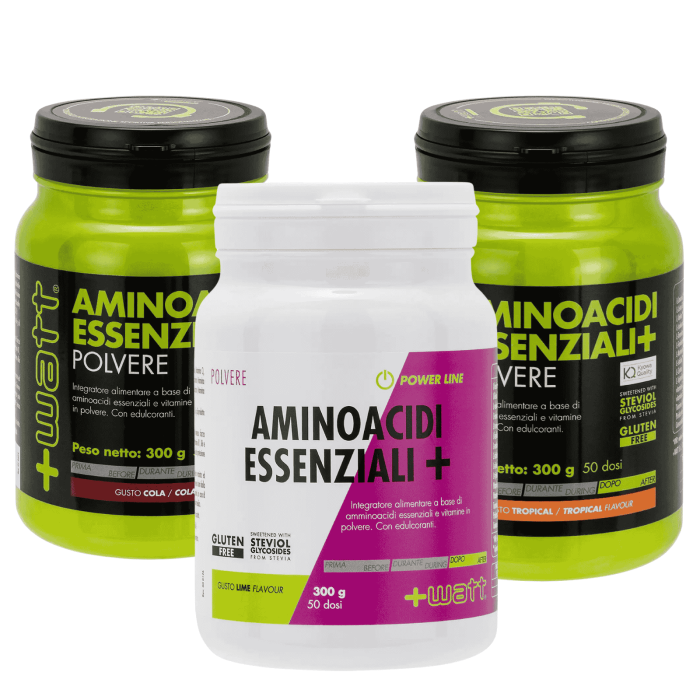 +Watt Aminoacidi essenziali+ polvere 300 gr Gusto Tropicale