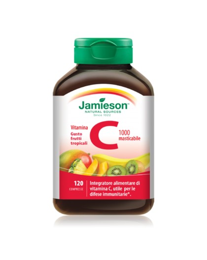 Jamieson Vitamina C 1000 mg 120 cpr Masticabile Tropicale