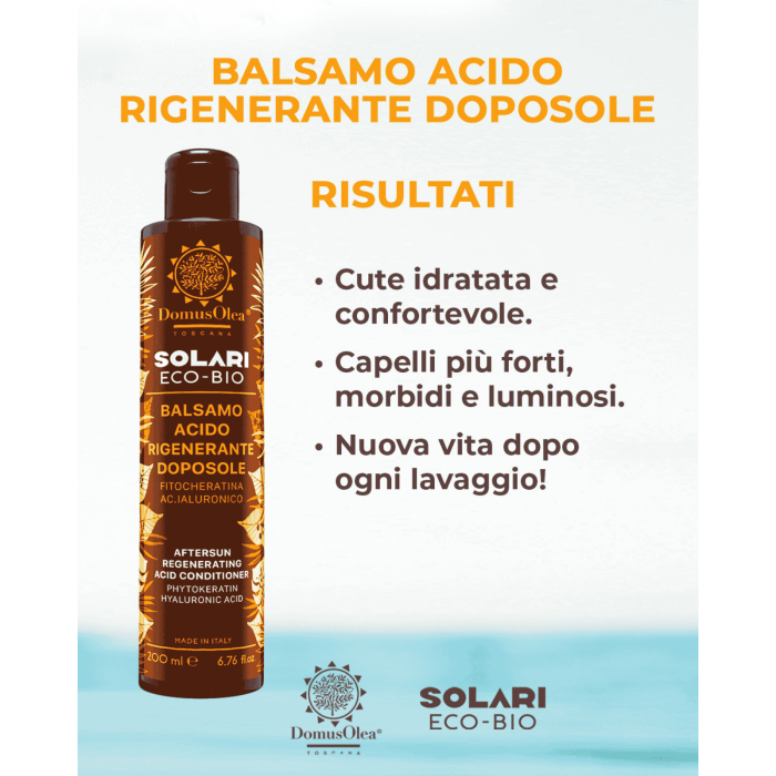 Domus Olea Toscana Eco Bio Balsamo Acido Rigenerante Doposole 200 ml