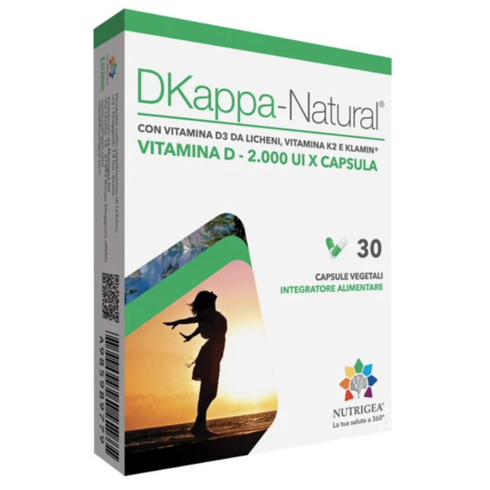 Nutrigea DKappa-Natural Vitamina D3 e K2 30 cps